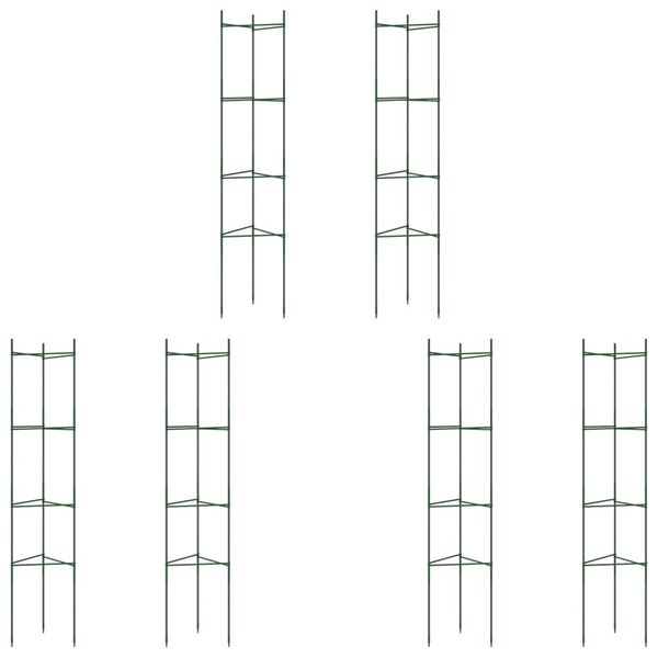 vidaXL Tomatbur 6 stk 154 cm st&aring;l og PP