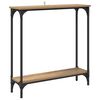 vidaXL Konsollbord Artisan Eik 75 x 22,5 x 75 cm Konstruert tre