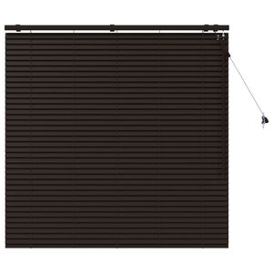 vidaXL Venetiansk persienne M&oslash;rk brun 140 x 130 cm 35 mm