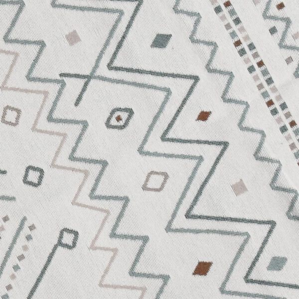 vidaXL Teppe beige og bl&aring; 160x230 cm bomull