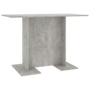 vidaXL Spisebord betonggr&aring; 110x60x75 cm konstruert tre