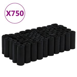 vidaXL B&aelig;sjposer 750 stk svart 30x20 cm PE
