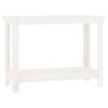 vidaXL Arbeidsbenk hvit 110x50x80 cm heltre furu