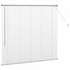 vidaXL Vindu Persienne med gardiner s&oslash;lv Aluminium