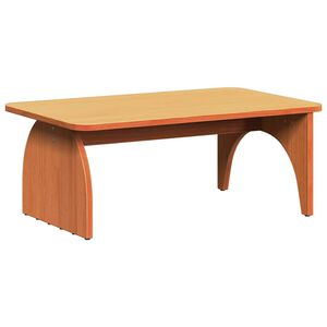 vidaXL Kaffebord Vokset Brun 80 x 50 x 31 cm Heltre furu