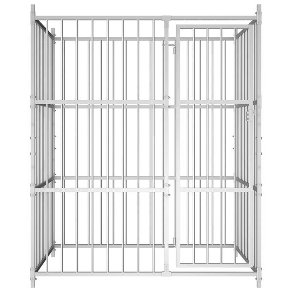 vidaXL Utend&oslash;rs hundeg&aring;rd 150x150x185 cm