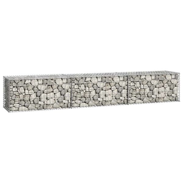 vidaXL Gabion med topp- og bunnlokk galvanisert st&aring;l 300x50x50 cm