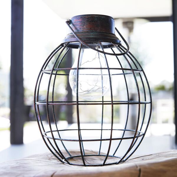 Luxform Soldrevet LED-hagelanterne Tango gr&oslash;nn 30101