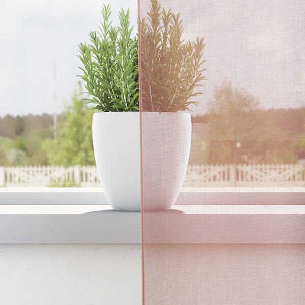 vidaXL Voilegardiner med grommets 2 stk rosa 140x140 cm