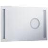 vidaXL LED-veggspeil til bad med ber&oslash;ringssensor 100x60 cm