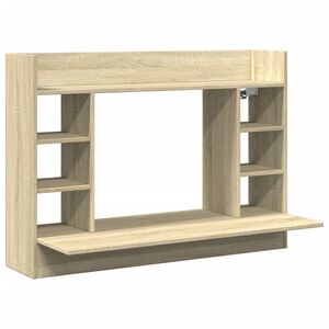 vidaXL Veggmontert skrivebord sonoma eik 105x48x75 cm konstruert tre