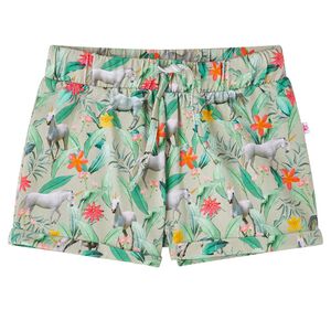 vidaXL Barneshorts med snor lysekaki 116