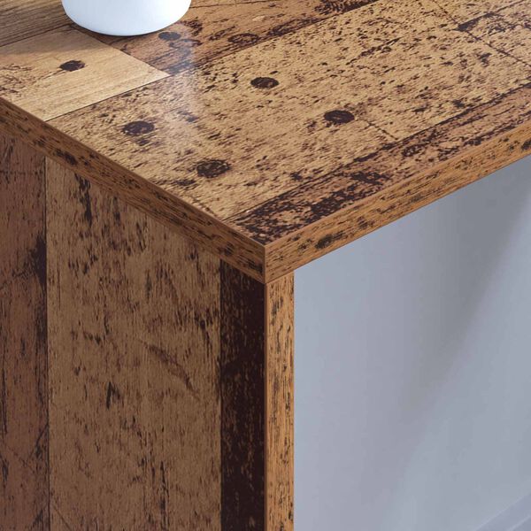 vidaXL Veggmontert skrivebord Gamle tre 80 x 45 x 30 cm Konstruert tre