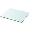 vidaXL Hyllepanel klart glass 30x25 cm