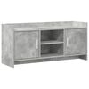 vidaXL TV-skap 102 x 33 x 47 cm Betonggr&aring; Konstruert tre