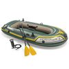 Intex Seahawk 2 Oppbl&aring;sbar b&aring;t med &aring;rer og pumpe 68347NP