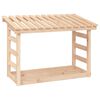 vidaXL Vedstativ 108 x 64,5 x 78 cm heltre furu
