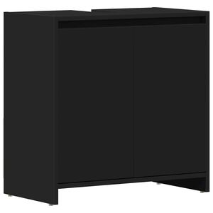 vidaXL Baderomsskap svart 60x33x61 cm konstruert tre