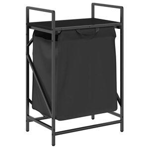vidaXL skittent&oslash;yskurv 1 rom med hylle svart eik