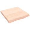 vidaXL Vegghylle 60x60x(2-6) cm ubehandlet heltre eik