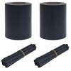 vidaXL Hage personvernscreens 2 pcs M&oslash;rkegr&aring; 35 x 0,19 m PVC