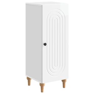 vidaXL Serviesskap H&oslash;gglans hvit 33 x 34,5 x 90 cm Konstruert tre