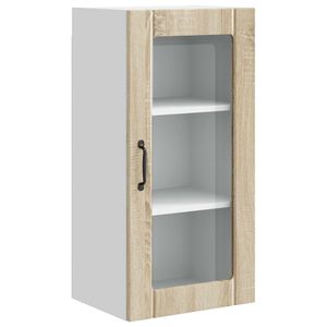 vidaXL Vegghylle PORTO Sonoma eik 40 x 31 x 80 cm Konstruert tre
