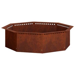vidaXL B&aring;lplassring Rusten 80 x 80 x 25 cm Cortenst&aring;l