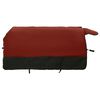 vidaXL Hestepledd Bordeaux og Svart 95 cm Polyester