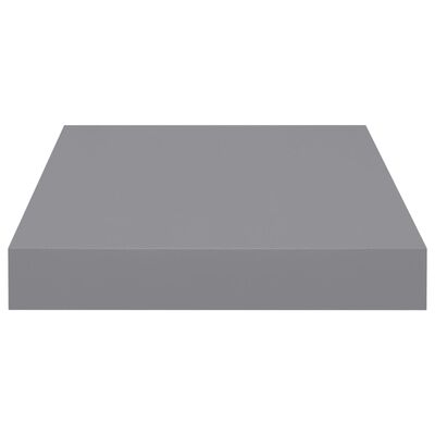vidaXL Flytende vegghylle grå 23x23,5x3,8 cm MDF