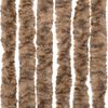 vidaXL Fluegardin beige og mørkebrun 100x220 cm chenille