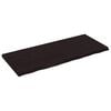 vidaXL Benkeplate til bad m&oslash;rkebrun 120x50x(2-4) cm behandlet heltre