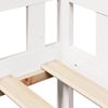 vidaXL Dagseng med skuffer hvit 90x190 cm heltre furu
