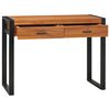 vidaXL Skrivebord med 2 skuffer 100x40x75 cm teak