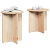 vidaXL Kaffebord 2 pcs Naturlig
