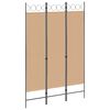 vidaXL 3-panel romdeler Beige 120 x 180 cm Stoff