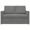 vidaXL Sammenleggbar Sofa seng M&oslash;rkegr&aring; 122 x 70 x 60 cm Fl&oslash;yel