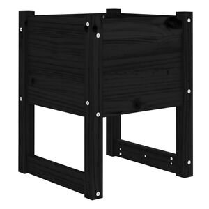 vidaXL Plantekasse svart 40x40x52,5 cm heltre furu