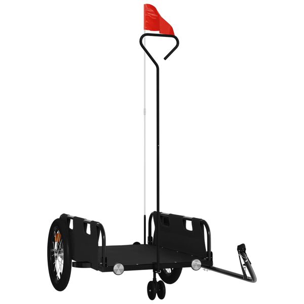 vidaXL Sykkelhenger svart oxfordstoff og jern