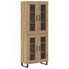 vidaXL H&oslash;yskap 2 stk. Artisan Eik 69,5 x 34 x 180 cm Konstruert tre