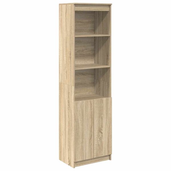 vidaXL Highboard sonoma eik 50x35x180 cm konstruert tre