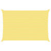 vidaXL Solskygge seil Gul og hvit 6 x 4 m 100% polyester Oxford