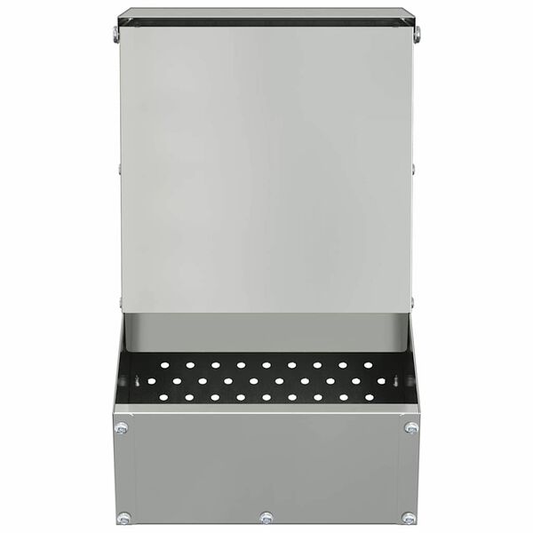 vidaXL Kaninf&ocirc;rer s&oslash;lv 17,5 x 26 x 28,5 cm Galvanisert St&aring;l