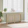 vidaXL Radiatordeksel sonoma eik 149x20x82 cm konstruert tre
