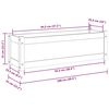 vidaXL Plantekasser 2 stk 100x31x31 cm heltre furu