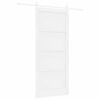 vidaXL Skyved&oslash;r 93 x 211 cm Konstruert tre Hvit