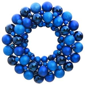 vidaXL Julekrans bl&aring; 45 cm polystyren