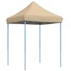 vidaXL Partytelt 200 x 200 x 306 cm Beige Oxford Stoff