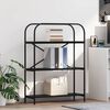 vidaXL Bokhylle Svart Eik 80 x 30 x 109 cm Konstruert tre
