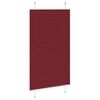 vidaXL Pliss&eacute;gardin Bordeaux R&oslash;d 75x100 cm Stoff Bredde 74,4 cm